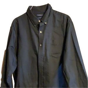 Men’s large Croft and Barrow black dress shirt